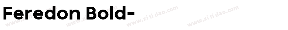 Feredon Bold字体转换